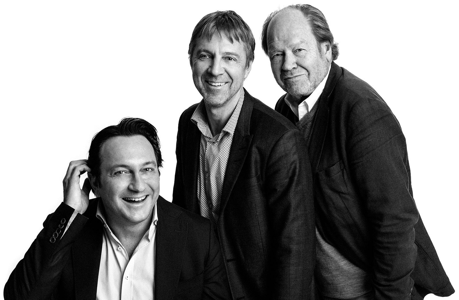 Erik Myrhage, Erik Haglöf och Claes Bohman